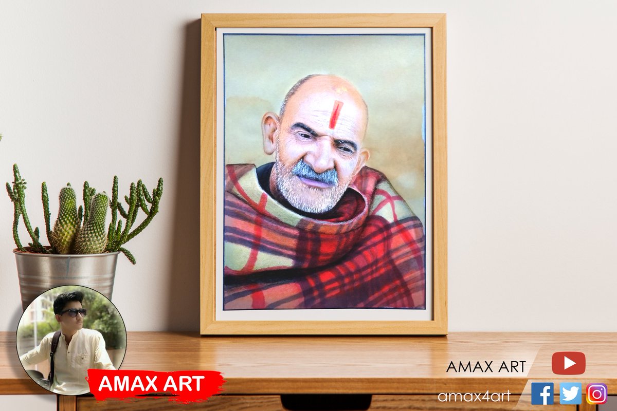 amax4art's tweet photo. plz  like and share 
#art #paint #painting #drawing #draw #portrait #drawings #instaart #TwitterArt #portraitpainting #artistsupport  #NeemKaroliBaba #artists @NeemKaroliiBaba @NeemKaroliBaba1 @NeemkaroliMedia @NeemKaroli1 @media393 @NeemkaroliMedia https://t.co/oWvkrM5bIw