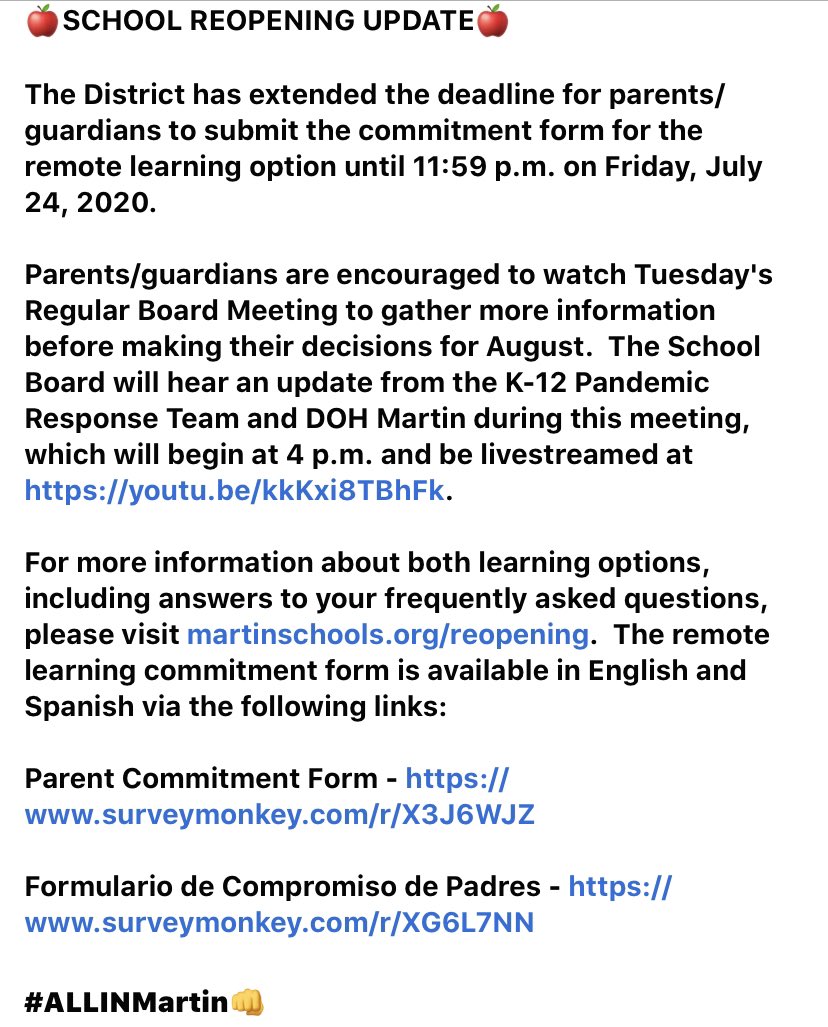 Martin County School District tweet media