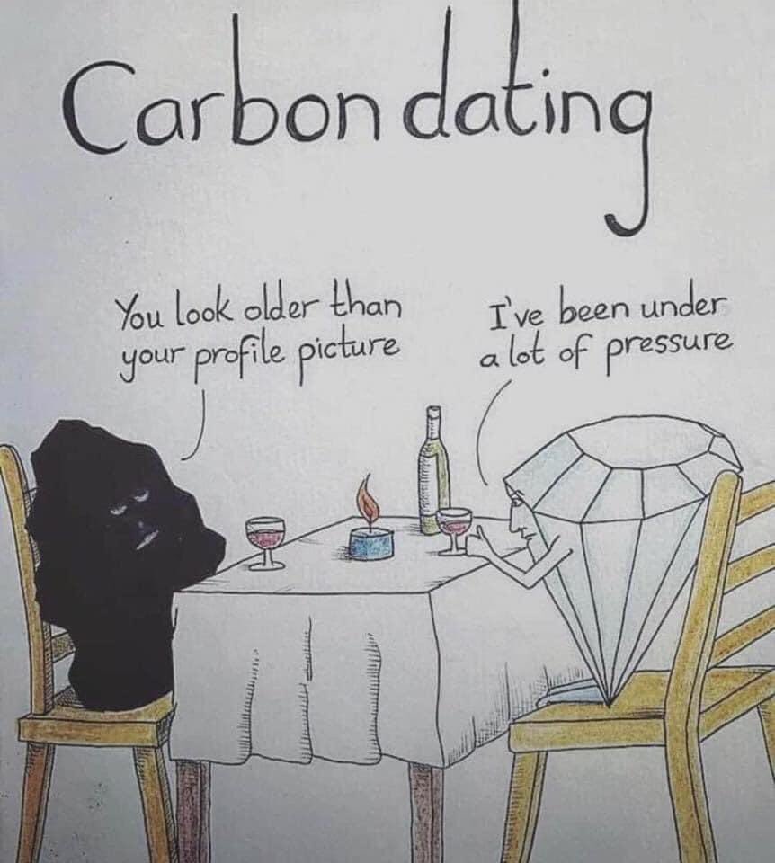 raffademichelis's tweet photo. When amorphous #carbon and #diamond go out for dinner... #polymorphism #allotropy #sciencehumor https://t.co/8ZoREem9AO