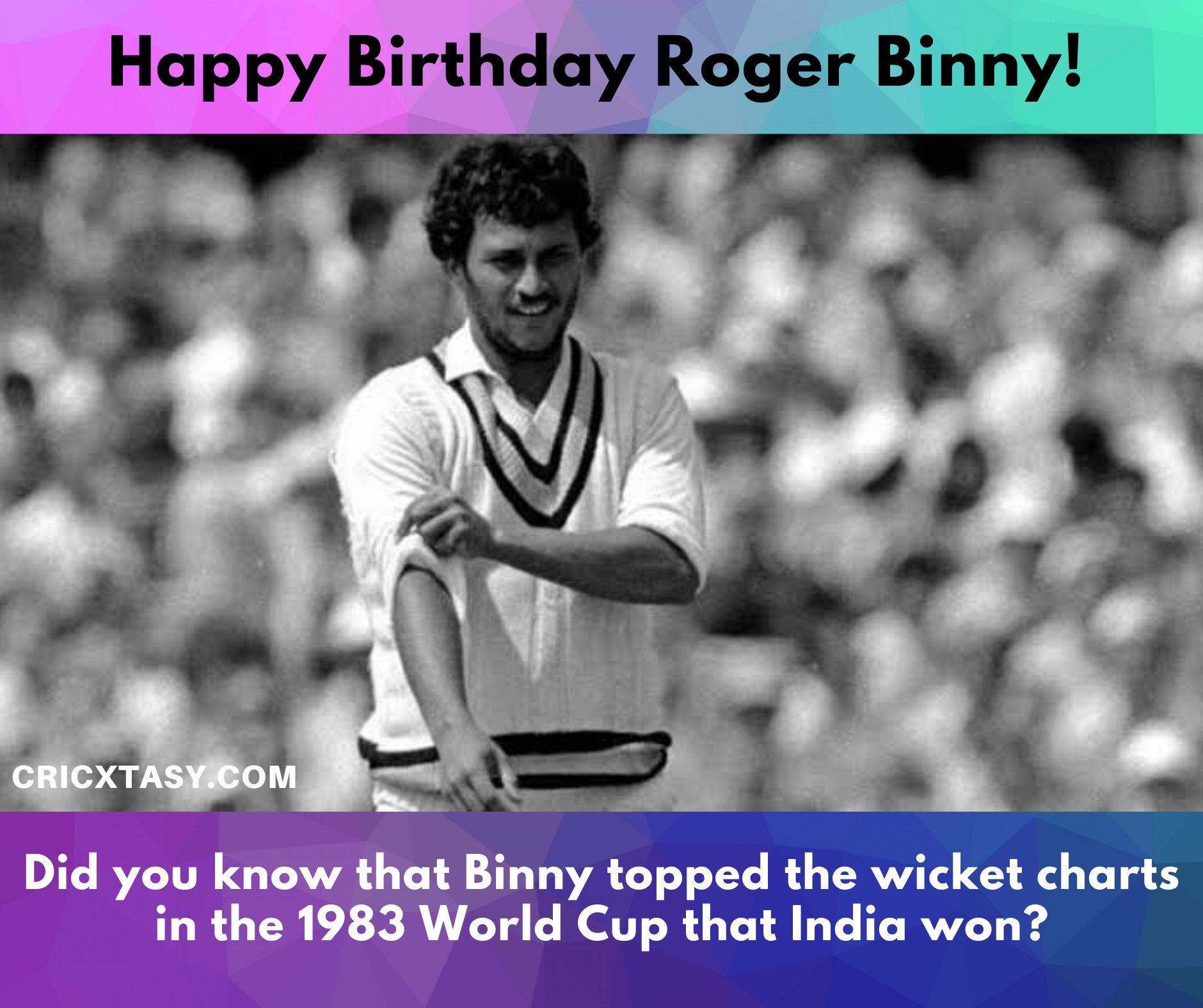 Happy Birthday, Roger Binny  