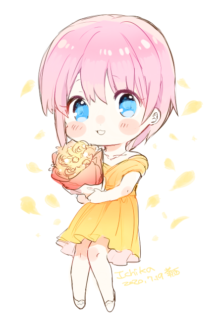 茶西さんがTwitterに投稿した中野一花(五等分の花嫁)のイラスト。
