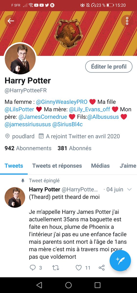 Harry potter tweet media