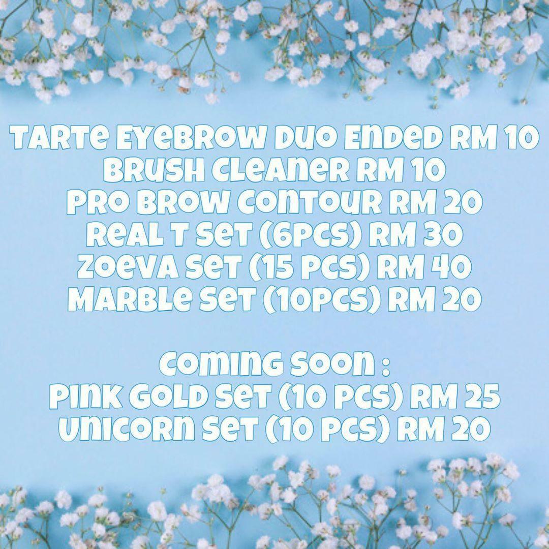 brushesbynaz's tweet photo. These are our current products pricelist https://t.co/HB0F9FJvhK