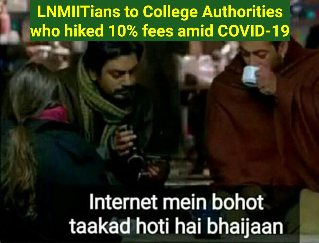 itisuramar's tweet photo. After sending numerous emails to the @LNMIIT_Jaipur authorities , when they gave us no reply , we finally decided to take our views on the Internet as our concern is very legit.
#lnmiitfeehike #lnmiitfeehike
@DrRPNishank
@AICTE_INDIA 
@GovindDotasra 
@ugc_india https://t.co/uYyb1816zT