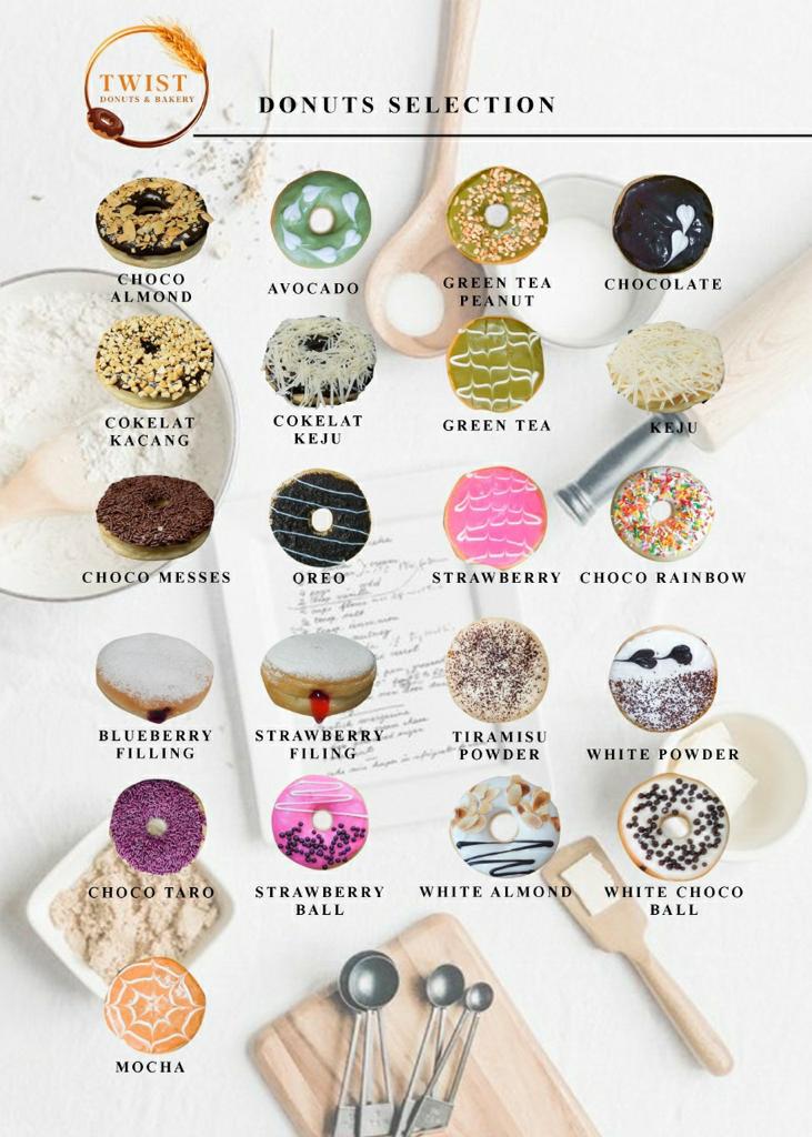 rizalsfr's tweet photo. TWIST DONUTS

We have 21 flavors with covered in a yummy variant topping, available on : 
Go Food and Grab Food
 
Or go to our shop directly

📍Reni. Pamulang Barat - Tangerang Selatan

Lets check our IG: @twistdonuts.id 
for futher info.  https://t.co/rlPDiuuJY5 https://t.co/ms5pSpYTVQ