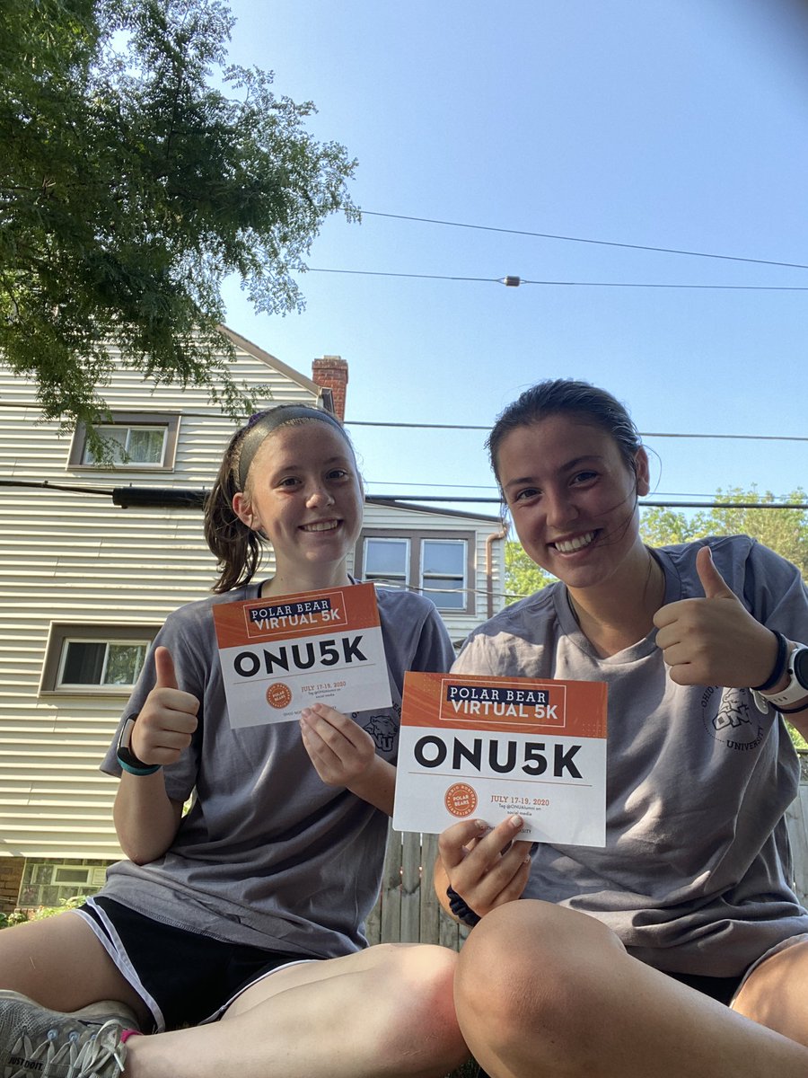 AContenza's tweet photo. 3.1 miles later. Happy to support the Dimension Award Scholar program. #polarbearup @onualumni https://t.co/rJibX56Z7I
