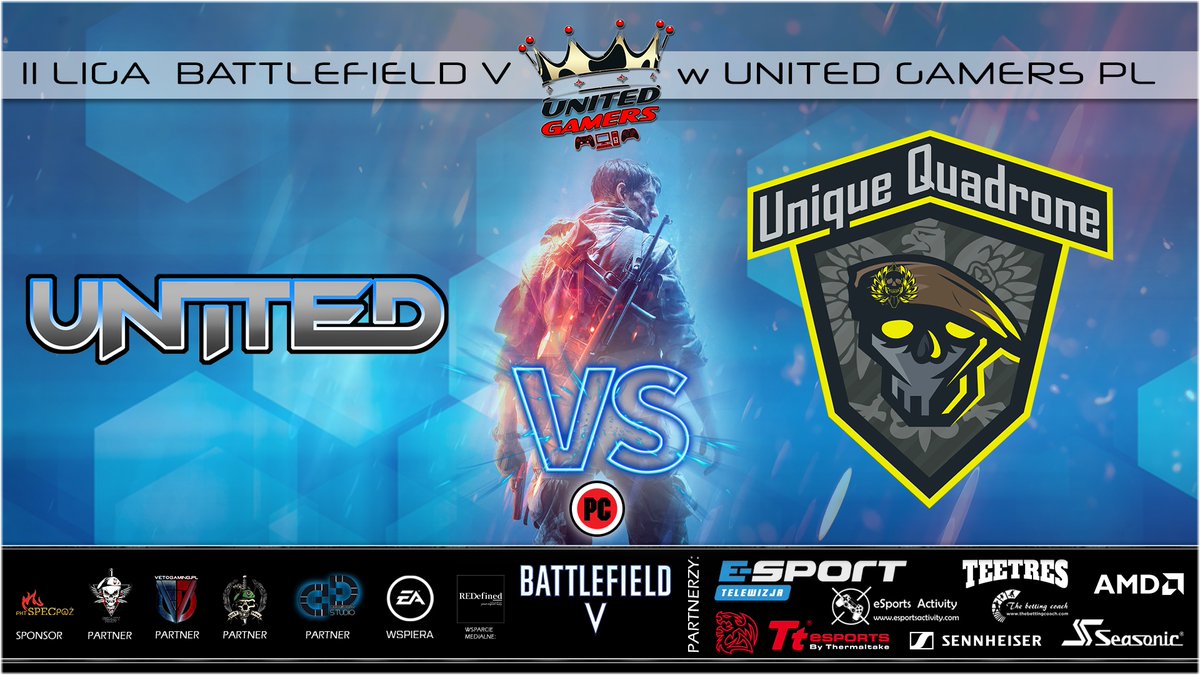 Witajcie Zjednoczeni 🎉 Zapraszamy na✨rozpoczęcie👑2 LIGI BATTLEFIELD V w UNITED_GAMERS 🎉Pierwszy mecz rozpocznie ligę na platformie 🖥️ [PC], który odbędzie się dzisiaj🤗19.07.2020 r. | godz 20:00,pomiędzy UniQ VS⚔️UNTD,🔗link do streama będzie podany później pod postem 🎉🇵🇱