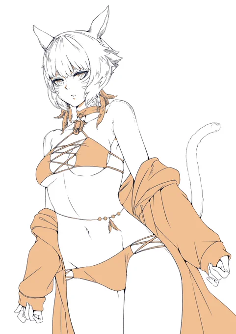 いろんなアングルから描きたい…?
#FFXIV #FF14 #ヤシュトラ 