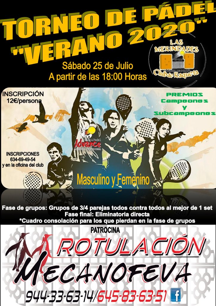 AdvanceTenisPad's tweet photo. Ya te puedes apuntar ‼️ https://t.co/bpjQ6FJvTW
