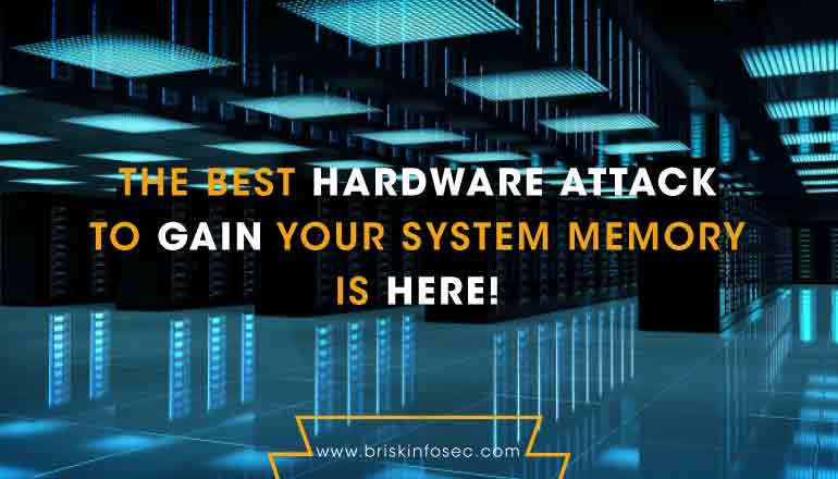 briskinfosec's tweet photo. The Best #Hardwareattack To Gain Your System Memory Is Here #HardwareHacking #ColdBootattack #CyberSecurity #Securebootprocess #RAM #DRAM #Dynamic Random Access Memory #Protect_Your_Digital_assets_from_intruder| @briskinfosec https://t.co/DI9BytvKBL https://t.co/eTvfPqGEsq