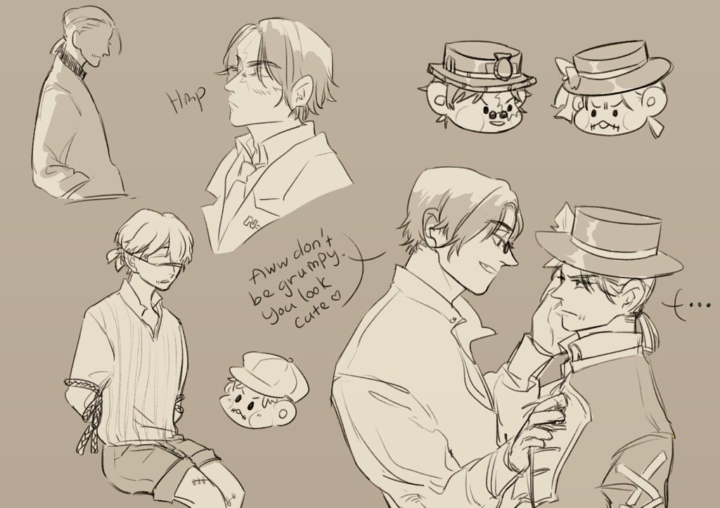 Im sorry all I have now are just sketches ... 😭 
#探傭 #nortnaib 