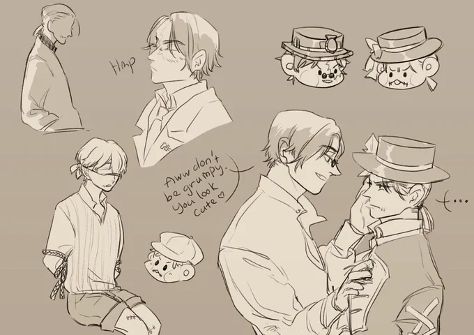 Im sorry all I have now are just sketches ... 😭 
#探傭 #nortnaib 