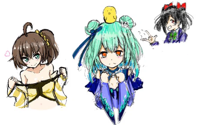 昨日、初めて絵チャしながら通話して描いたホロメン2人とにこ先輩。 楽しかった… 1キャラ描ききるのに1〜2時間かかっちまったけどなぁ こういうので早く描けるようになりてぇなぁ #MagicalDraw #矢澤にこ #夏色まつり #潤羽るしあ