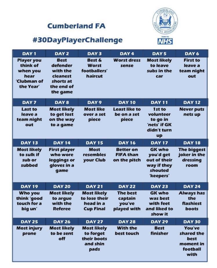 CarletonBFC's tweet photo. Day 16 - ‘Better on FIFA than the pitch.’
A difficult one this. We’ve few decent FIFA players in the squad, but @MarkStirls once took American Samoa to the World Cup finals and on the pitch his 2nd touch is usually a tackle 🤷🏽♂️
Sorry, Mark.
#30DayPlayerChallenge @CumberlandFA https://t.co/nEgLIQi4w6