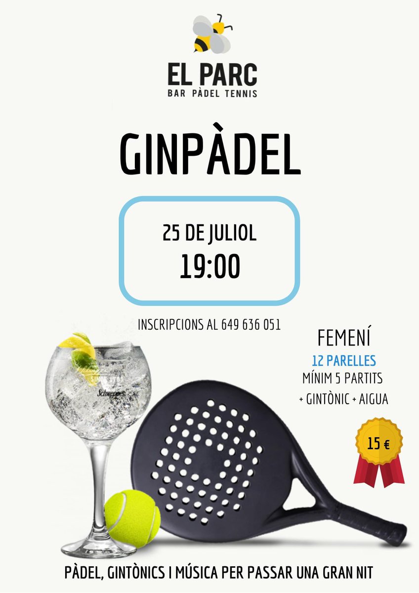 Després de l'èxit d'ahir amb la masculina, dissabte que ve tornem amb la femenina !
Pala, mascareta, gel i a jugar !!!