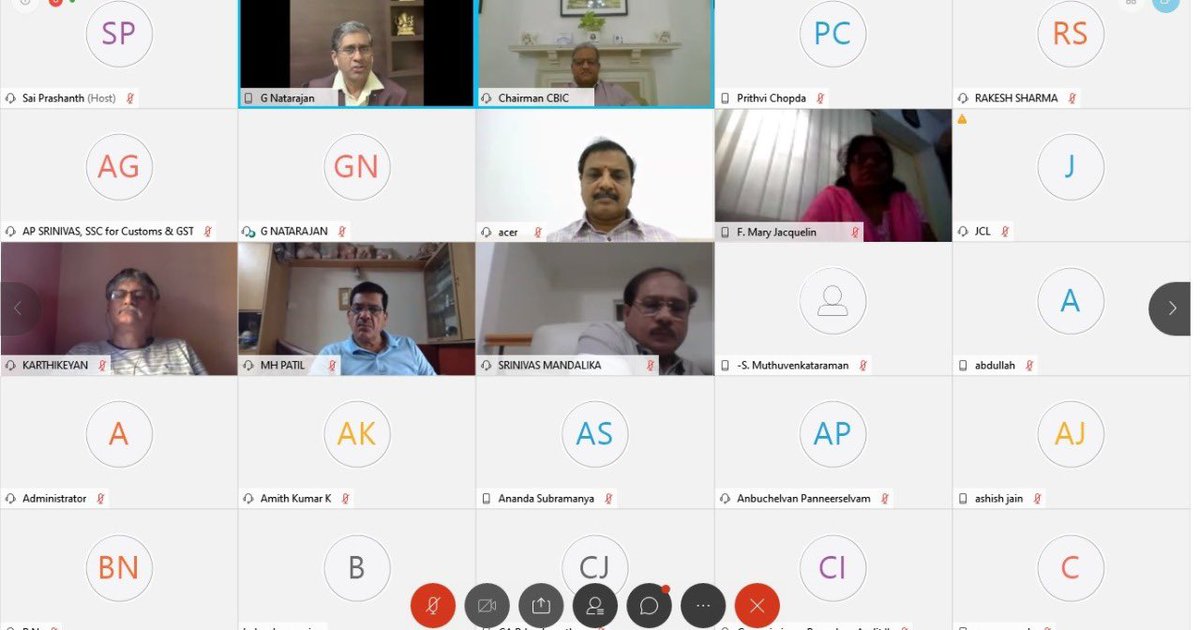 Chairman, CBIC Sh. M Ajit Kumar addressed the Madras Tax Bar Webinar series on ‘CBIC’s Trade Initiatives’ today. He spoke on various trade friendly initiatives taken by Indian Customs in line with #EODB &amp; also responded to queries raised by participants.

#AatmaNirbharBharat