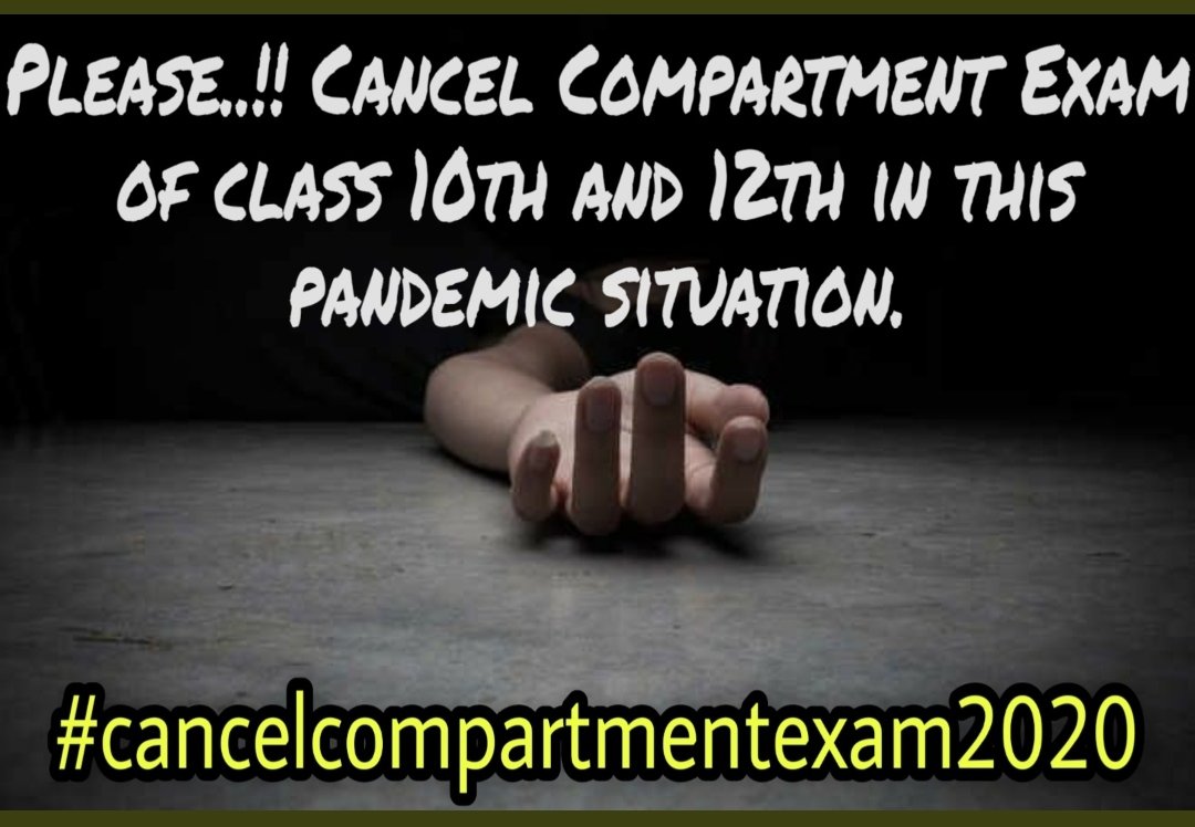Abhi7154623's tweet image. #compartmentexam #compartmentexam #compartmentexam #hrdminister #PMOfIndia #DrRPNishank #aajtak #ChitraTripathi #ABPnews  please...cancel compartment exam!!🙏🙏