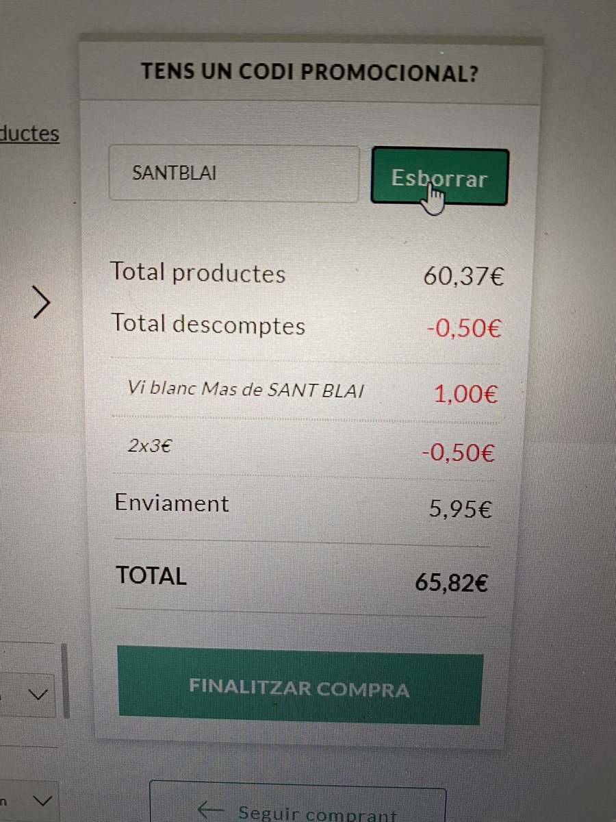 annafuer's tweet photo. Hola @AmetllerOrigen - cobreu 1€ per una ampolla de vi “de regal”? 🧐😒 https://t.co/mDXlnAJ05k