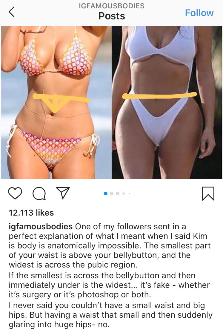 Spreek uit De kamer schoonmaken Welkom Am I? on Twitter: "@havanabrianna @SoualiganAmazon If you think the point is that kim's body is anatomically impossible bc of the small waist and wide hips, then do read the whole post Spreek uit De kamer schoonmaken Welkom Am I? on Twitter: "@havanabrianna @SoualiganAmazon If you think the point is that kim's body is anatomically impossible bc of the small waist and wide hips, then do read the whole post