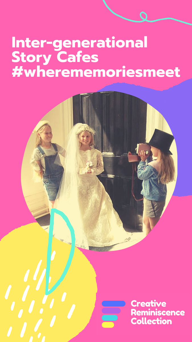 We LOVE intergenerational dementia cafes using the Creative Reminiscence Collection. Here's a throwback to last year! #wherememoriesmeet #sheffcare #dementiafriends #create #covidcreatives #storytelling