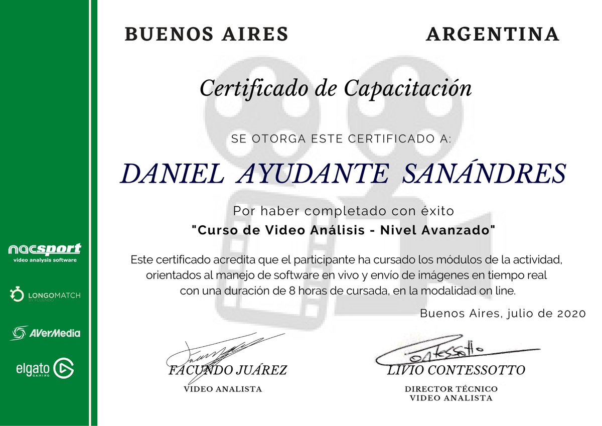 acme94's tweet photo. Gracias Livio @Futbol_Practico, Facu @chanchojuarez por todo lo compartido en este gran curso de Videoanálisis Nivel Avanzadao! y también por la calidad de personas que son ... Amigos que el fútbol te regala👨🏽‍💻⚽️👋 https://t.co/KAmd3dlEzn