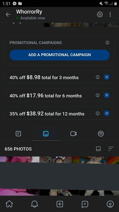 1 pic. My OnlyFans deals!?
One month is always $4.99?
?656 photos, 57 videos. I post daily or every other