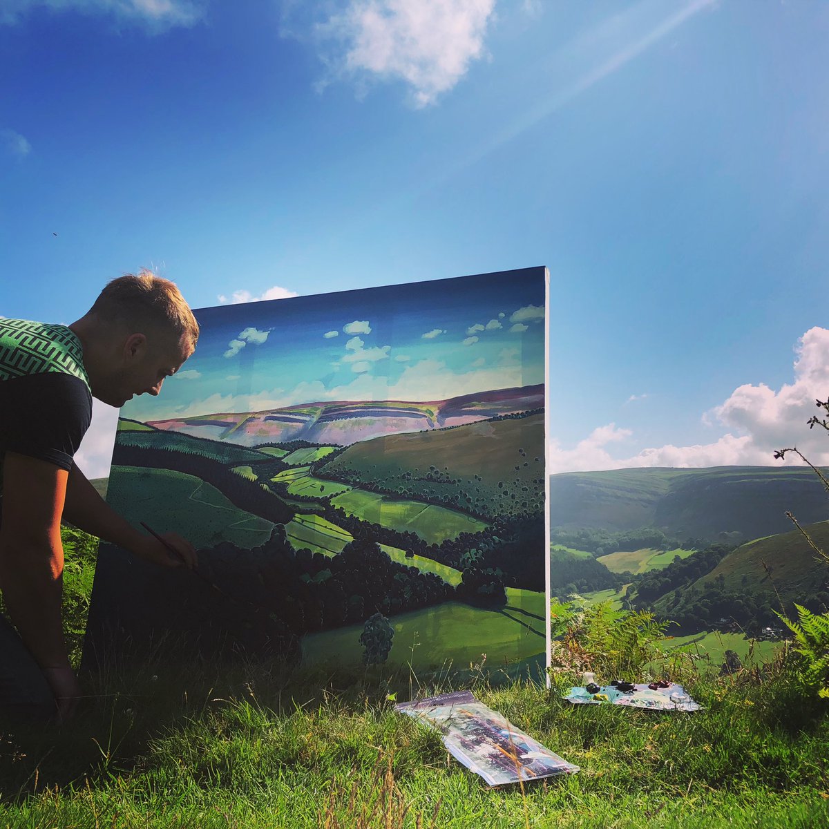 mikeyjonesart's tweet photo. Still haven’t made it to Snowdonia since lockdown too many satisfying local scenes keeping me occupied  #llanglollen #Wrexham #Northwales #Wales #Cymru @visitwales @ItsYourWales @northwaleslive https://t.co/PCNXPoarh5
