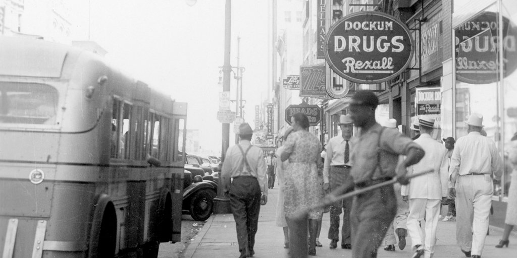 AndrewFiggy's tweet photo. 62 years ago today, Black Wichita students organized a sit-in at the Dockum drug store to demand integration. This often-forgotten sit-in was one of the first successful examples of a tactic that became important in the civil rights movement. https://t.co/vGLvwFhBpR