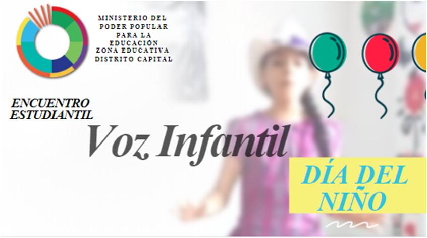 Culturazedc1's tweet photo. Hoy #DiaDelNino Celebramos con la I parte de la Voz Infantil Virtual  a Traves de nuestro canal de Youtube https://t.co/zlW6FpQkgC https://t.co/xIaGQwacCM