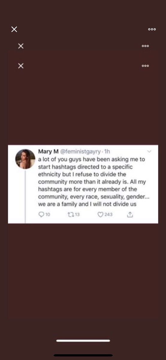 first of all mary’s tag is extremely white washed. the most popular tweets are white people and the black people that participate barely get any attention. mary doesn’t do anything to change this. many people have asked her to do a specific poc tag, but she’s denied every time.
