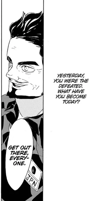 i never thought that this line will have this huge impact on me until i read this again earlier. it gives me a lot of emotions (wait is that the right term hdkshdus) but, as a person who always being defeated by fate or by my life... 