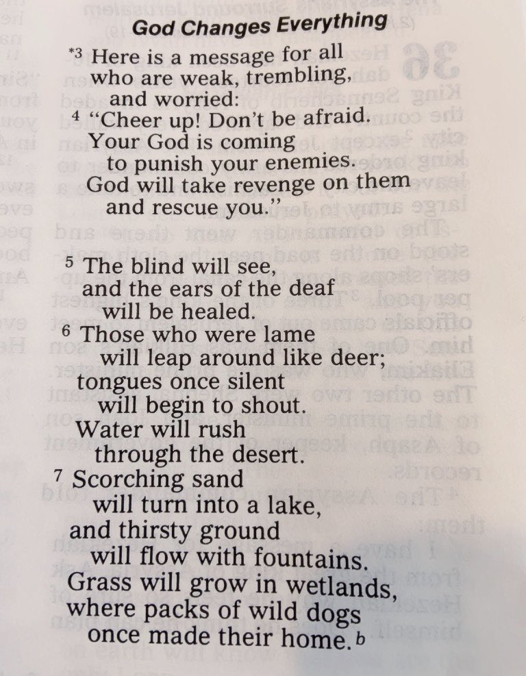 HeyCelena's tweet photo. “Isaiah 35.”🙂💜
#WordOfGod #WordOfTheLord #WordFromGod #BeEncouragedToday #Isaiah35 #ReadItForYourself #SundayThoughts #SundayMotivation https://t.co/YAWNjH1o8Z