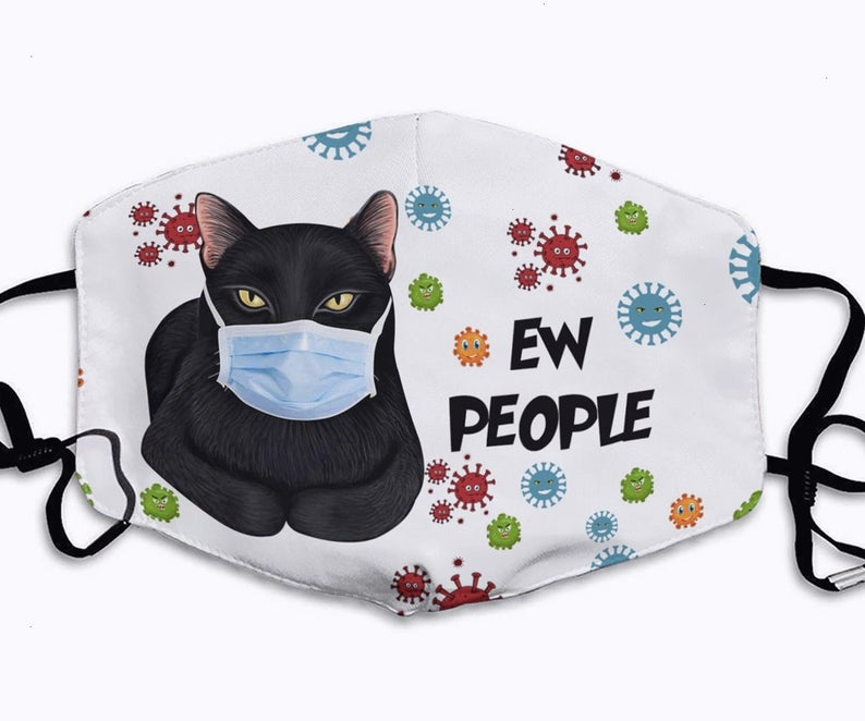 dadaloria's tweet photo. Black Cat Ew People handmade face mask
 #facemaskhomemade #facemaskorganic #facemaskart #facemaskalami #afacemask #afacemaskaday #afacemaskwillfixeverything #afacemaskfixeseverything #afacemaskadaykeepsthewrinklesaway #facemaskborong … https://t.co/JjVDownkdE
