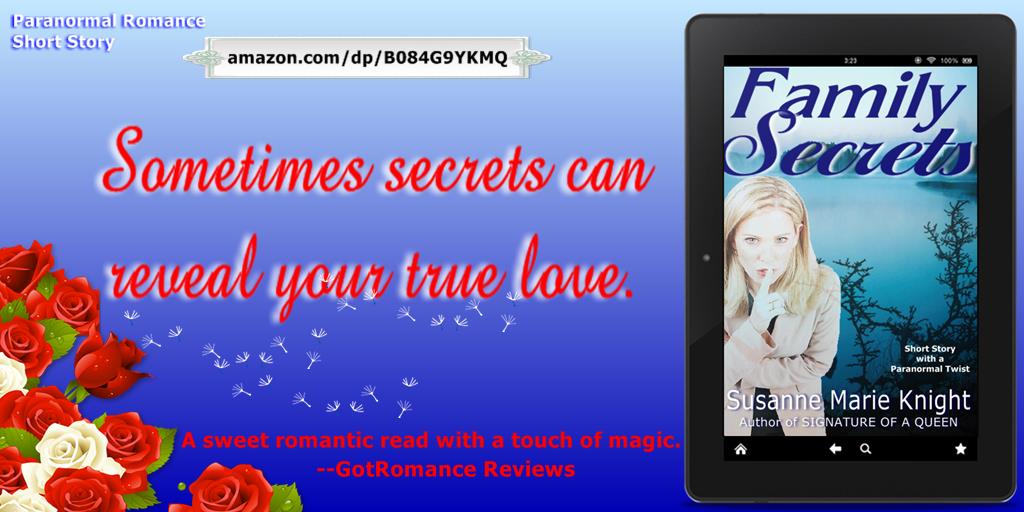 SusanneKnight's tweet photo. #shortstory Sunday!
#Free in July at #Smashwords https://t.co/hadzEiAsHK
“Family Secrets” is a little gem.--Up Review
#romance #contemporaryromance #paranormal #ReaderFav #Kindle #indieauthors #writingcommunity #amreading https://t.co/aGfL2EP7NR