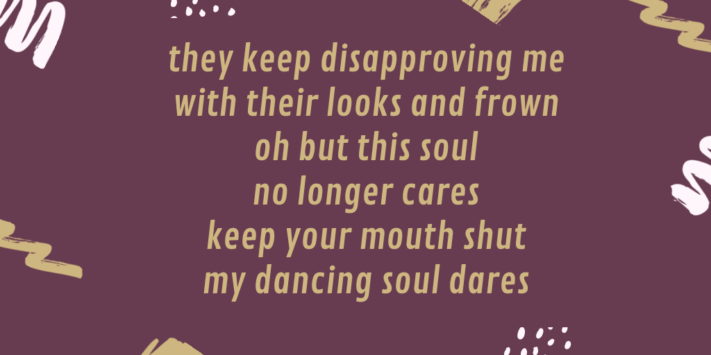 Dancing soul: littlylife.blogspot.com/2020/06/dancin…

Check out full poem in above link
<a href="/goldenbloggerz/">Golden Bloggerz</a>
 <a href="/bblogrt/">BBlog RT</a>
 <a href="/LovingBlogs/">Loving Blogs</a>
<a href="/BlogLover5/">King Blogger</a>
 <a href="/RetweetBloggers/">Retweet Bloggers</a>

#poetry  #poetrycommunity #WritingCommunity #Writers #poem #writing #bloggerstribe