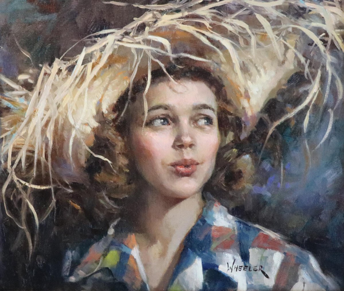 Amwomenartists's tweet photo. Spirit by Kathie Wheeler in Making Their Mark: American Women Artists at the Booth Museum. #womenartists #AWABooth #BoothMuseum #artexhibition #oilpainting #oil https://t.co/pv07EVzlWw