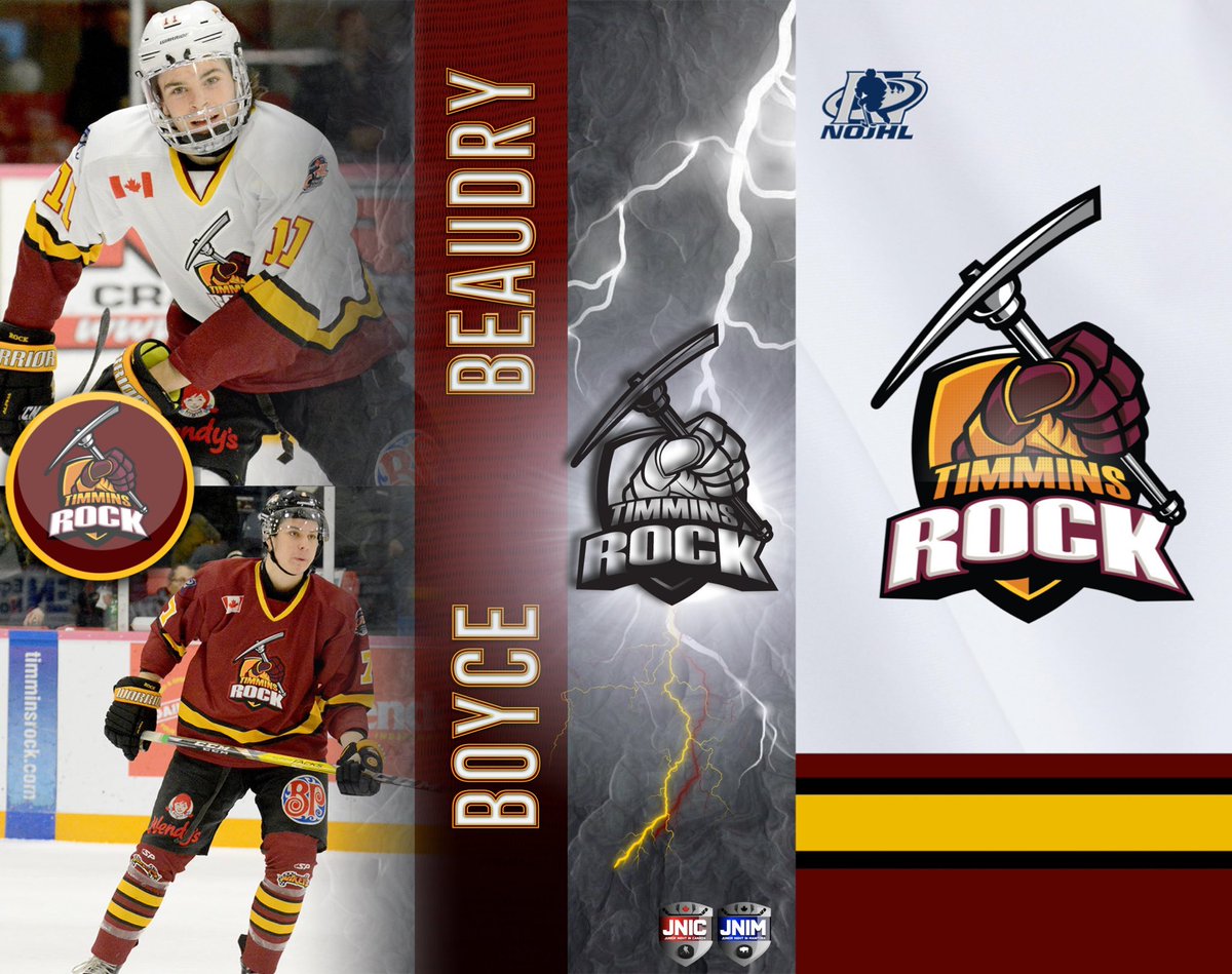 TimminsRock's tweet photo. 🚨 COMMITMENT ALERT 🚨 The Killer B’s 🐝 are back! Both @evanbeaudry8 and @Boycie_7 will be returning to the Rocks blue line this year. #geauxrock #redemption #unfinishedbusiness https://t.co/U4LRcQO8sW