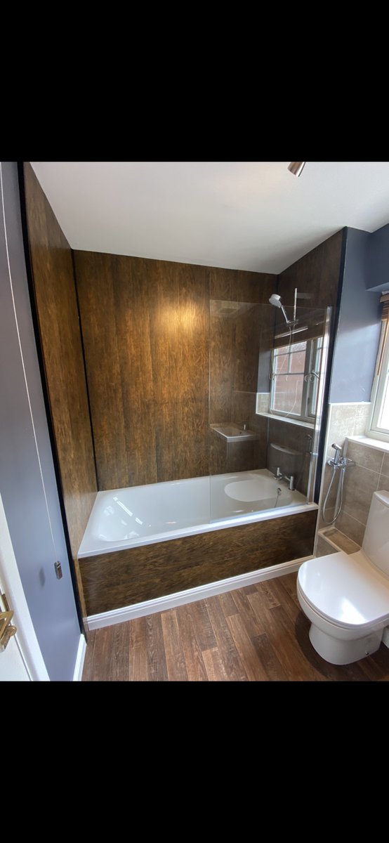 SimonHandyman's tweet photo. Complete bathroom refurbished in Burntwood this week. #Lichfield #Cannock #Rugeley #Staffordshire #Justpanels #Wickes #Handyman #Multitrader https://t.co/rjDaSFSmj8