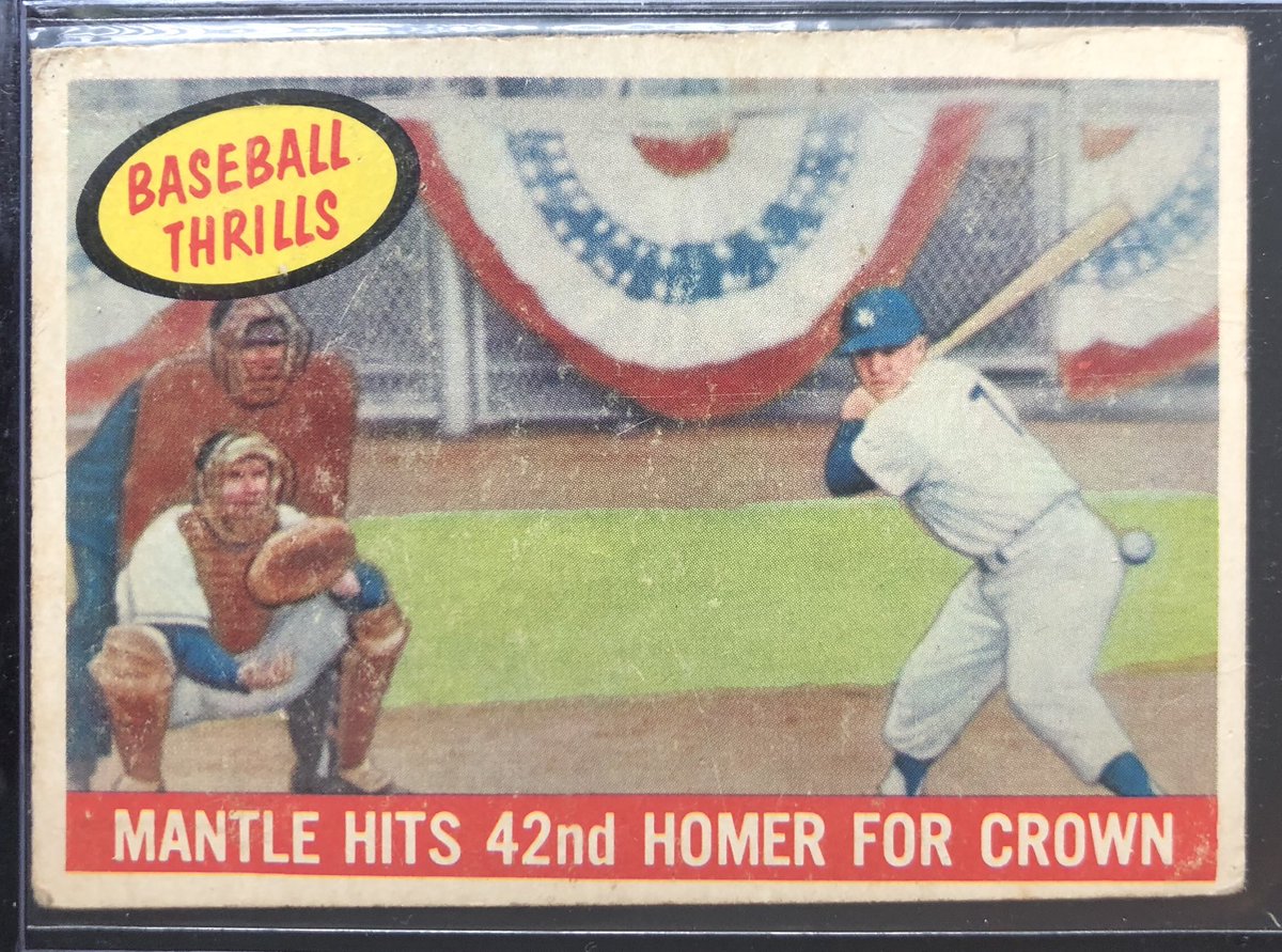 CardboardHistry's tweet photo. Many would be shocked to learn that this #Yankees icon, despite several knee &amp; leg injuries starting w/ a severe one as rookie in ‘51 WS, retired w/ highest stolen base % EVER (min 80 SBs). Stole 153 bags in 191 attempts for 80.105% success rate (now 59th!). #CommerceComet https://t.co/5gwHq2FCRh