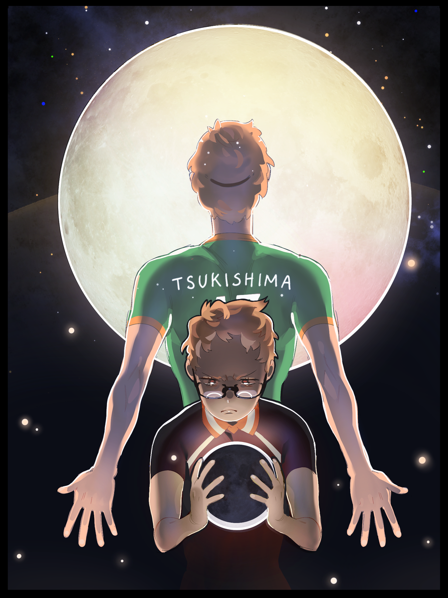 chukishima's tweet photo. "It's just a club..." 

im too exhausted to draw the comic properly but i wanted to thank furudate for one of my favorite characters in the whole world, his story means so much to me and i'm glad i got to grow with him until the very end #ハイキューありがとう #ThankYouHaikyuu https://t.co/bCpSpdBIuL