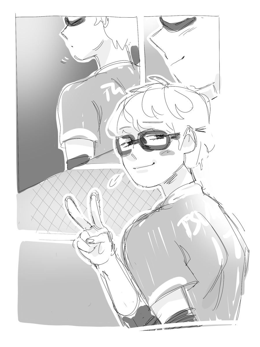 chukishima's tweet photo. "It's just a club..." 

im too exhausted to draw the comic properly but i wanted to thank furudate for one of my favorite characters in the whole world, his story means so much to me and i'm glad i got to grow with him until the very end #ハイキューありがとう #ThankYouHaikyuu https://t.co/bCpSpdBIuL