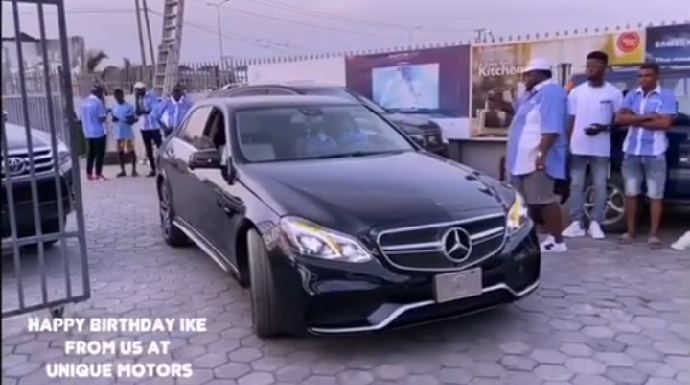 netgists's tweet photo. Happy Birthday to 2019 Big Brother Naija (Pepper Dem Gang) Star, Ike Onyema.

To mark his birthday anniversary today, the Actor and TV Reality Show Star was presented with a new Car by UNIQUE MOTORS (Car Dealers) as their brand Ambassador. https://t.co/rUl5zZ84mL