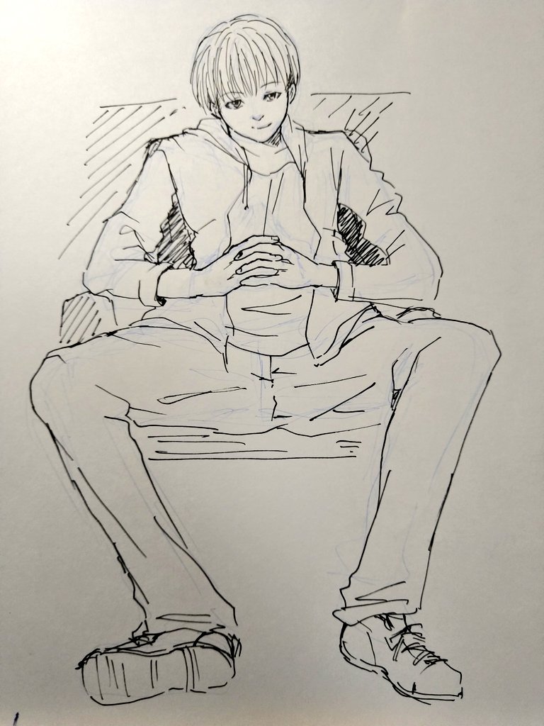 急ぎの原稿が全くないので落書きして寝る。仕事ないのも寂しいなぁ… 