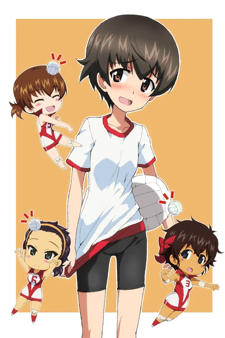アヒルさんチーム・・・??

ワンドロで描いたナカジマ殿を手直しして色付けました!あとおまけで三人も追加で(給油口ステッカーを参考に‥というより丸パクりですが‥^^;)! https://t.co/xfvJRF4vmE 