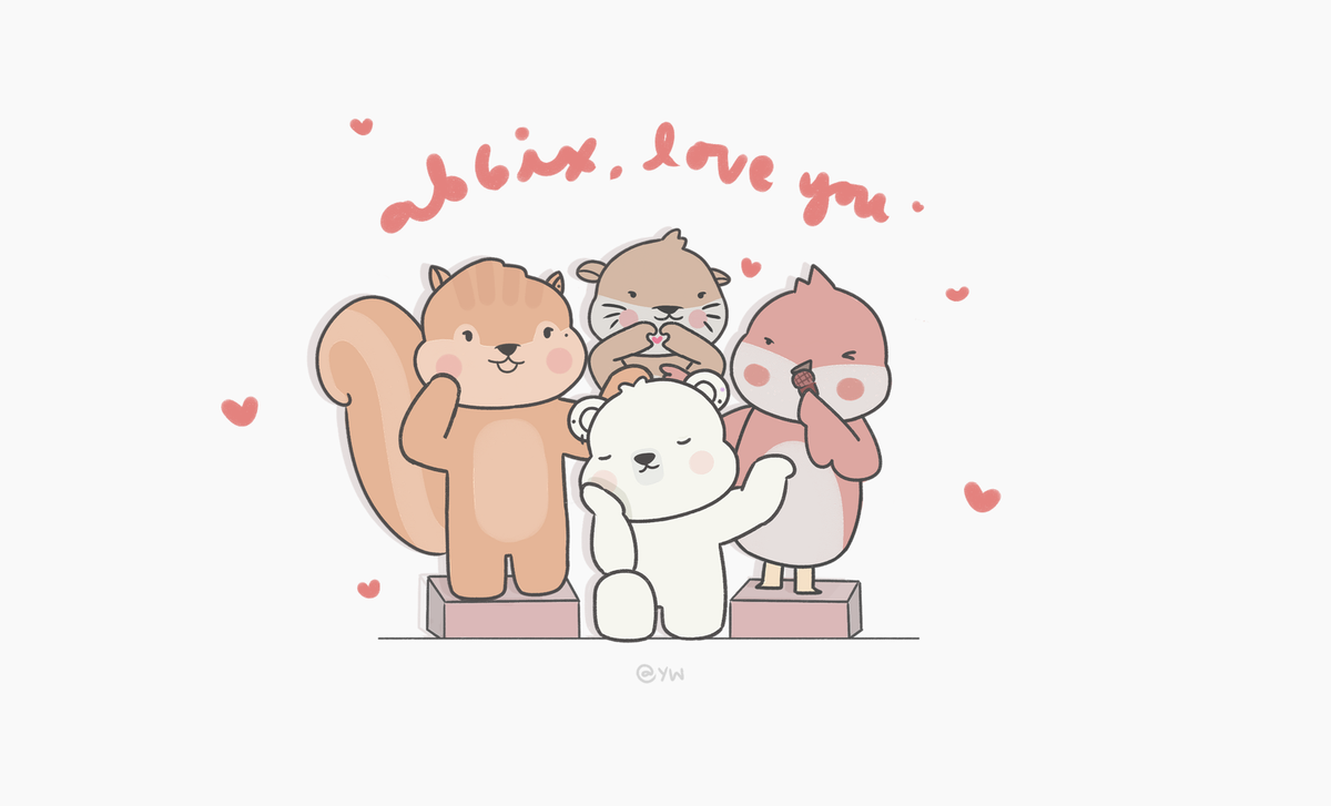 yeppiwoong's tweet photo. we love you! 

#AB6IX @AB6IX 
#에비뉴의_답은_온리예삐
#RedUpForAB6IX https://t.co/mr1GciXZoD