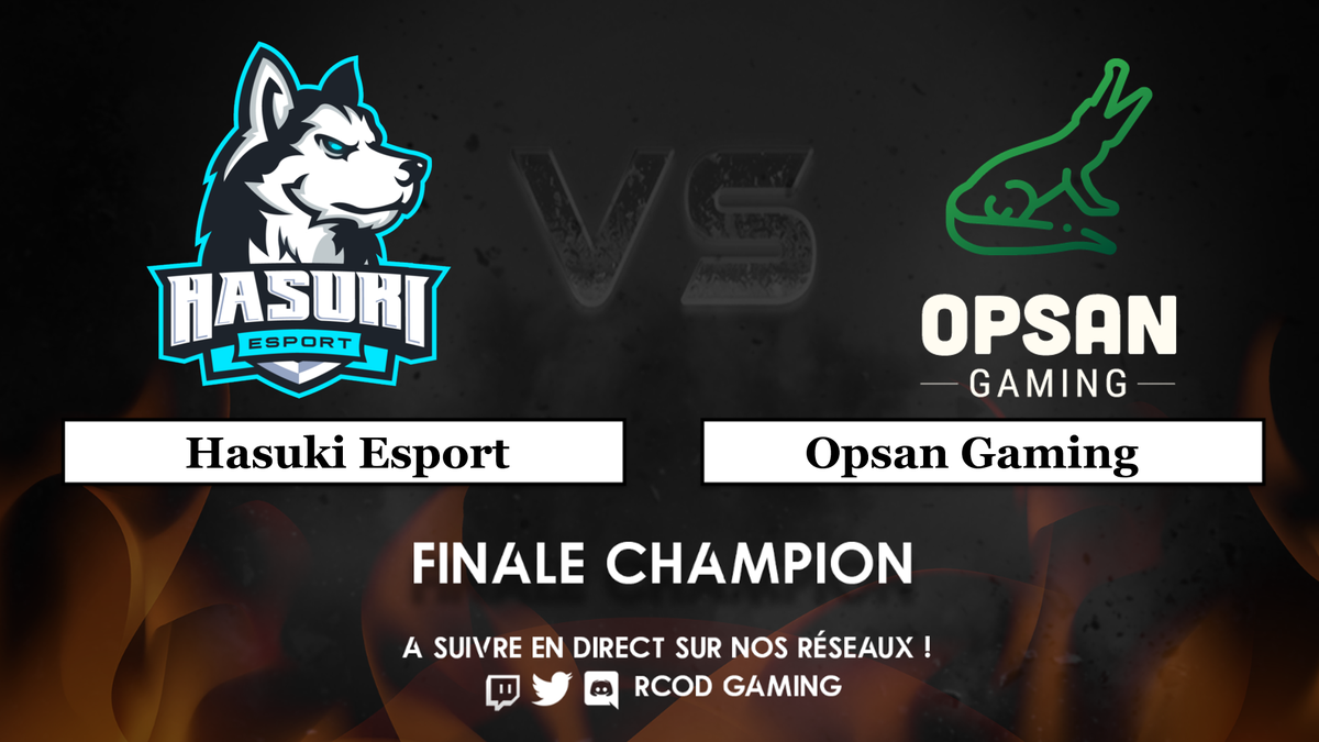 TournamentChmps's tweet photo. [#RCODLAN]

⏰On est en avance sur le planning !
🗣️L'heure de la finale des CHAMPIONS ! @HasukiEsport  affronte @GamingOpsan pour remporter ce Bracket Champion ! 
🔥Un match qui promet du spectacle !

❓Qui va l'emporter ?

➡️Toujours au même endroit : https://t.co/WoGQPPeIpQ https://t.co/4aqIKTrCBW