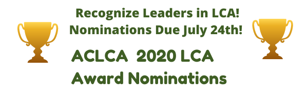 ACLCA's tweet photo. Submit your nomination today to recognize Leaders in Life Cycle Assessment!  https://t.co/h8ypAtDrji  Deadline July 24th, submit yours today! https://t.co/L5nQaqWp1I