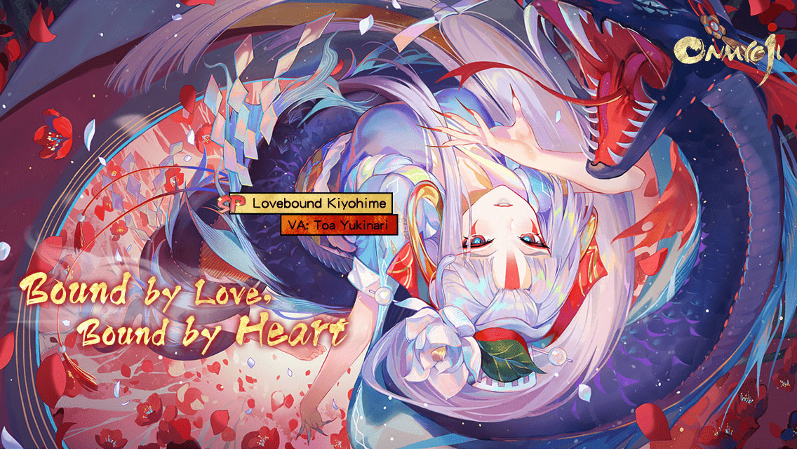 LD__1012's tweet photo. #Lovebound Kiyohime# Bound by love, bound by heart! The brand new SP shikigami Lovebound Kiyohime has arrived in Heian-Kyo! The SP/SSR Chance Up event is underway. Don't miss your chance to form a pact with her! https://t.co/znHHybVLNk