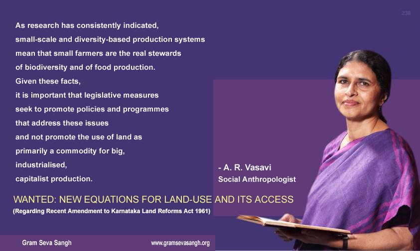 As research has consistently indicated, #SmallScale and #Diversity-based production systems mean that #SmallFarmers are the real stewards of #biodiversity and of food production. 1/2
#ARVasavi
gramsevasangh.org/2020/06/29/wan… 
<a href="/KaRaRaiSangha/">ಕರ್ನಾಟಕ ರಾಜ್ಯ ರೈತ ಸಂಘ</a> <a href="/desiprasanna/">Prasanna Heggodu</a>