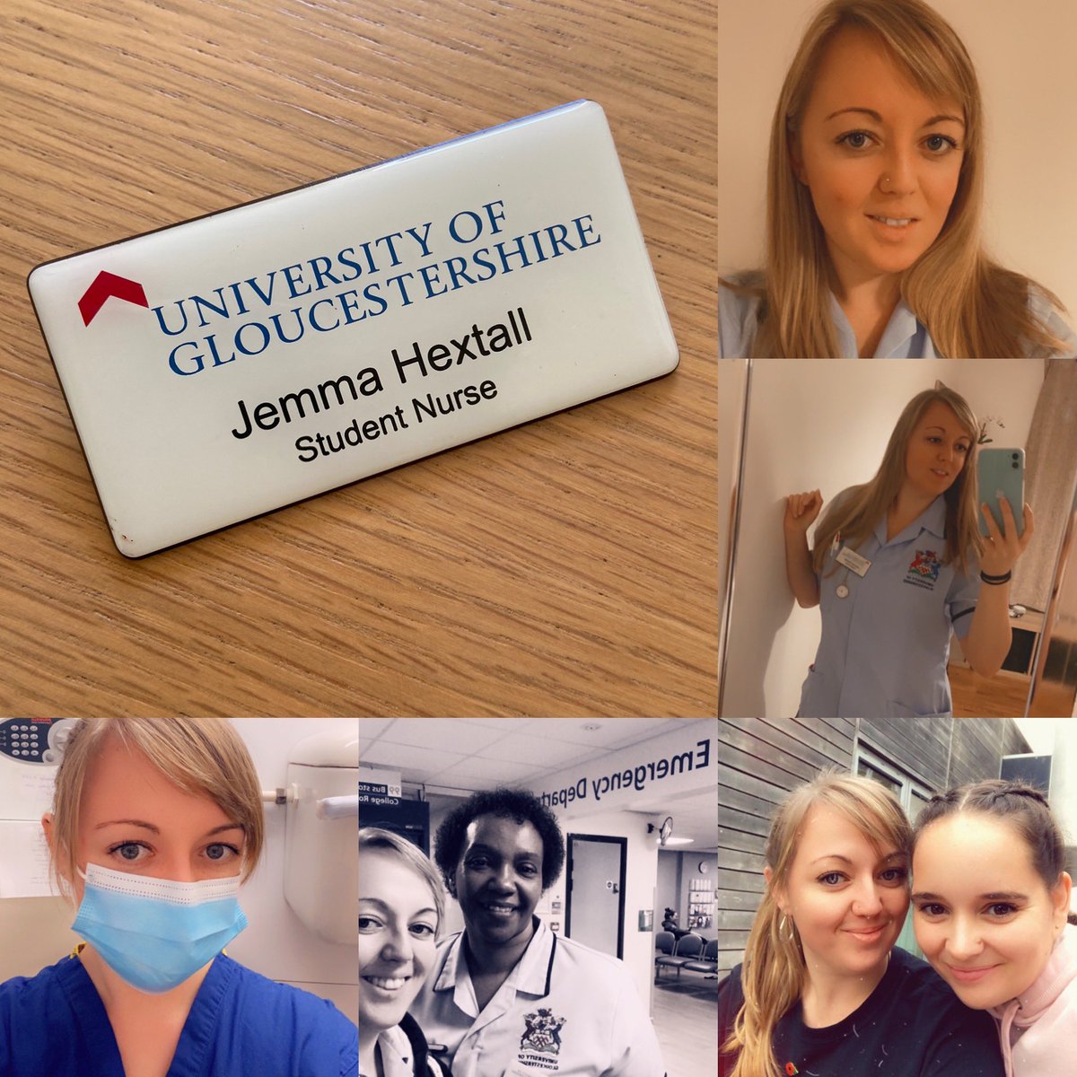 JemmaHextall's tweet photo. 🥂🎓From the first time I put my uniform on to the last, it has been an emotional journey. I have been surrounded by nothing but love and support. Can’t believe I am here no longer a student nurse but ready to start my journey as a registered recovery nurse 🎓🥂 https://t.co/hQXHGExkIu